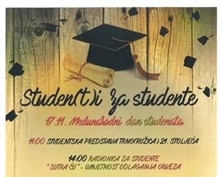 Međunarodni dan studenata – 17. studenoga u studentskom klubu „Božo Lerotić“ „Studen(t)i za studente“ 